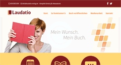 Desktop Screenshot of laudatio-verlag.de